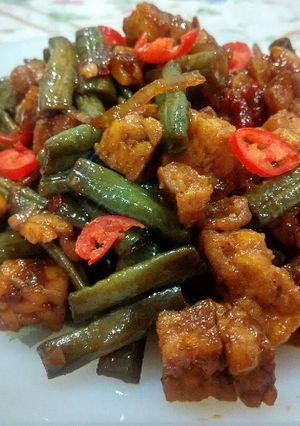 Foto resep Oseng tahu tempe kacang panjang