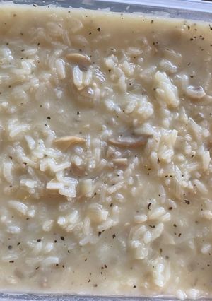Una foto de Risotto de champiñoes