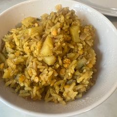 A picture of Masoor dal rice.