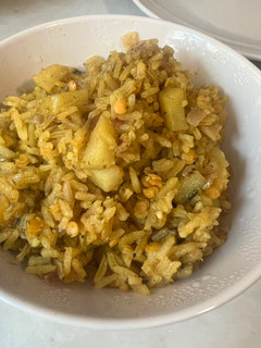 A picture of Masoor dal rice.