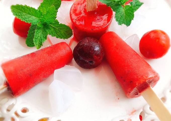 Tasty Plum Popsicles