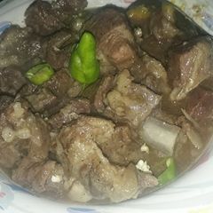 A picture of Mutton roast boti.