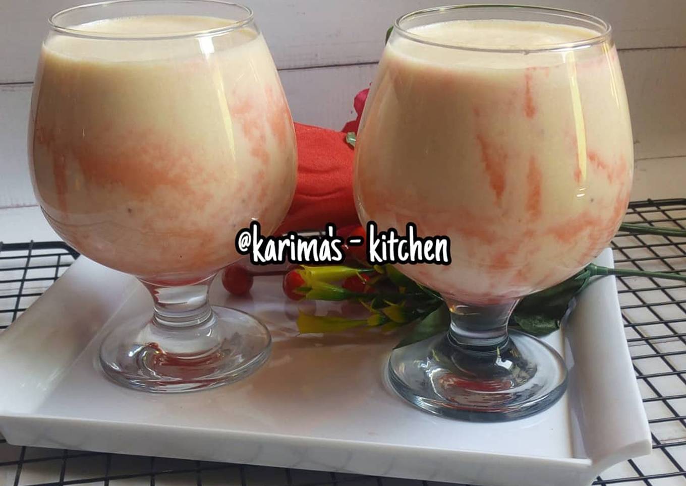 Banana coconut milkshake