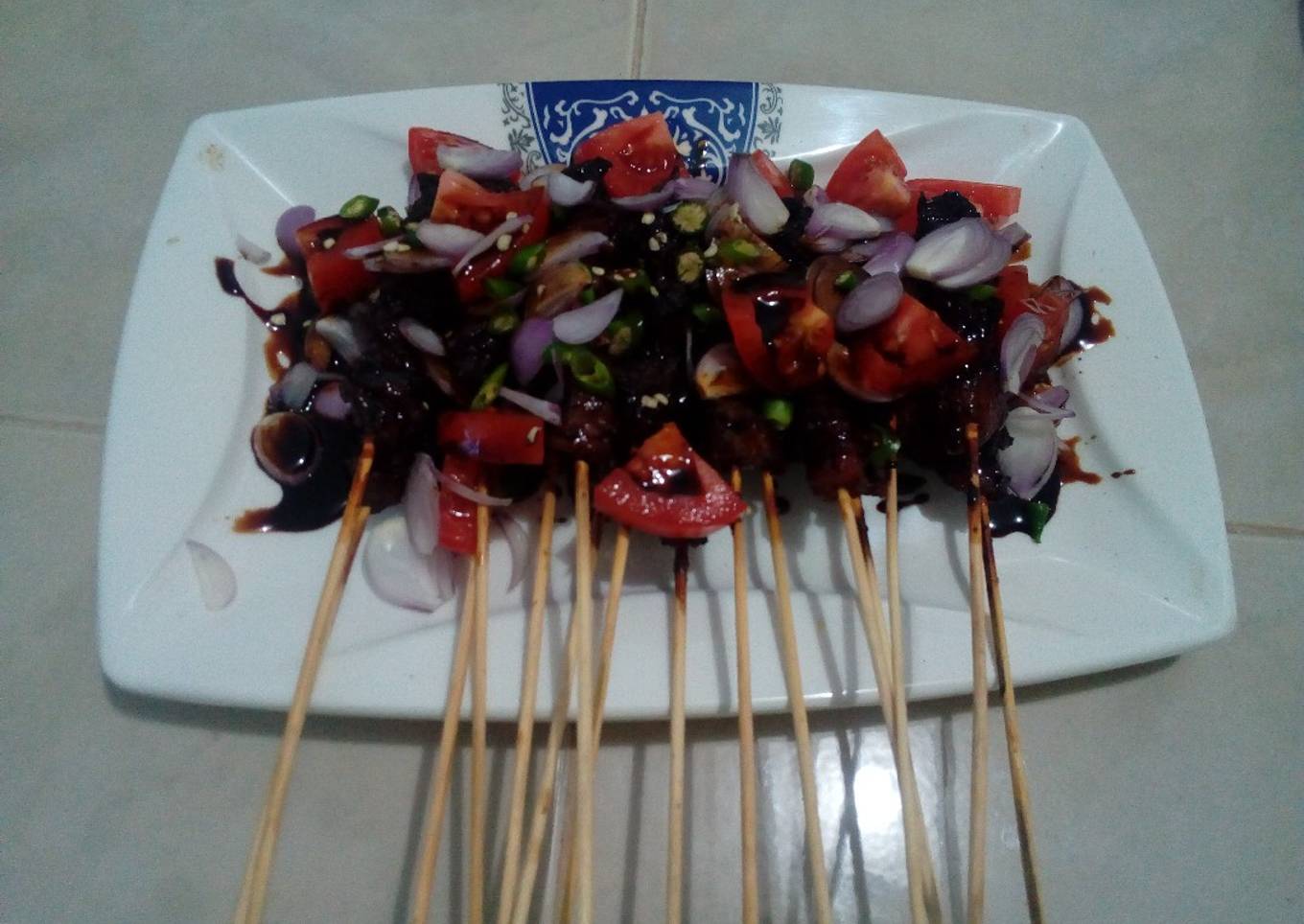 Sate kambing kecap sederhana