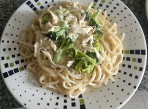 Una foto de Pasta alfredo