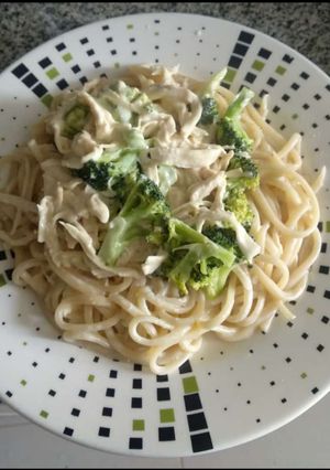 Una foto de Pasta alfredo