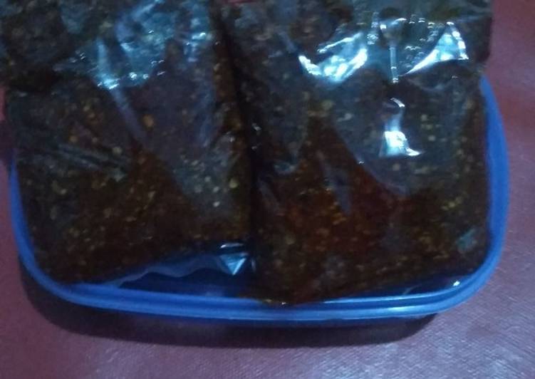 Sambel pecel khas Jawa timur