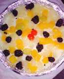 Cheesecake frío con fruta