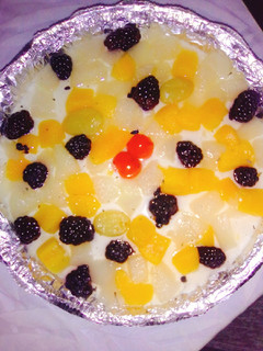 Una foto de Cheesecake frío con fruta