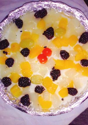 Una foto de Cheesecake frío con fruta