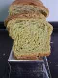 Pan de molde de espinaca