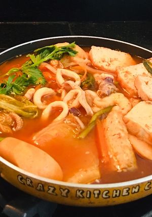 Foto resep Soup cumi kimchi