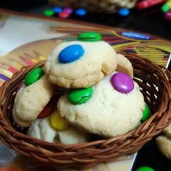 A picture of Cabdury Gems Cookies (Eggless,Butterless).