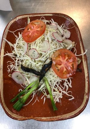 A picture of Tlayudas (Oaxaca).
