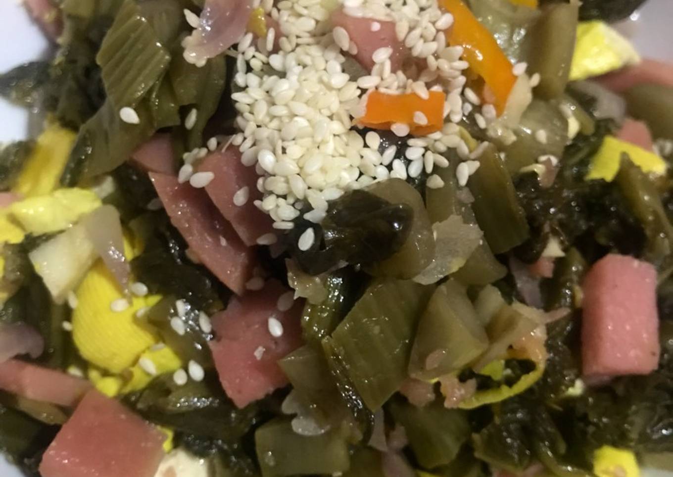 Sayur asin ham pedas