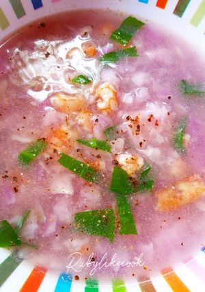 Hình của món Canh khoai mỡ tôm tươi.