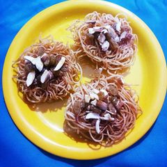 A picture of Sweet noodles tikki.