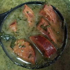 A picture of Slow Cooker Caldo Verde Soup.