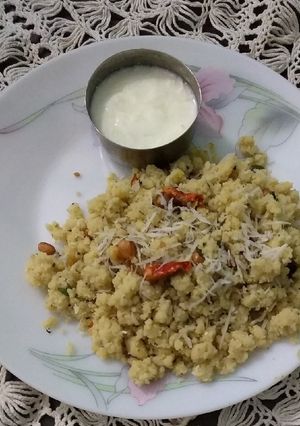 A picture of Poha or avalakki gojju.