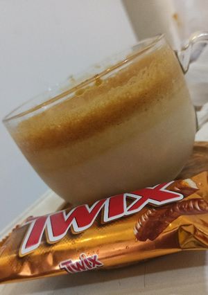 صورة لوصفة قهوة كوريه اسمها (달고나 커피)