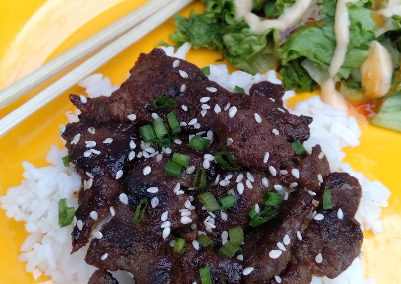 Korean beef bulgogi