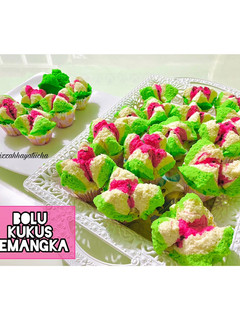 Foto resep Bolu kukus mekar Semangka (Dijamin Anti Gagal)
