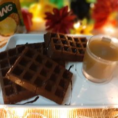 A picture of Chocolate waffles.