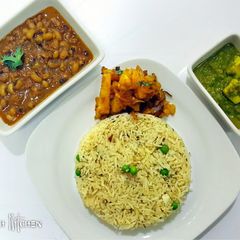A picture of North indian style bhog.