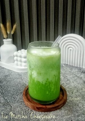 Foto resep Ice Matcha Cheesecake