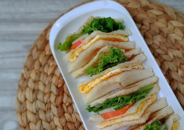 Resep Populer Omelette Sandwich Ala Restoran