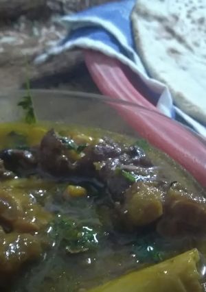 A picture of Mutton paya.