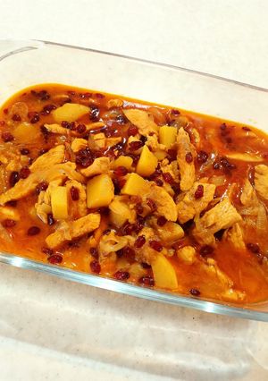 عکسی از دستور خورشت مرغ