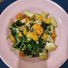 Oseng Bayam Telur Jamur রেসিপির প্রধান ছবি