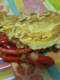 Una foto de Omelette relleno