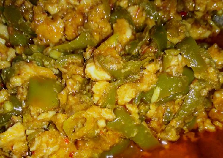 Recipe of Favorite Capsicum with chicken mince