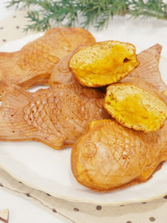 超簡單「鹹蛋黃鯛魚燒」鹹香滋味好好吃~ 的食譜成品照片