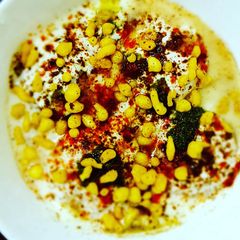 A picture of Dahi Vada.
