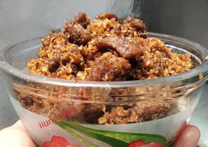 Resep: Serundeng daging sapi Kekinian