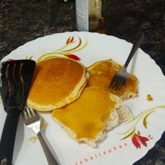A picture of Eggless Pancakes.
