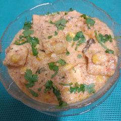 A picture of Paneer & Corn 🌽Curry.