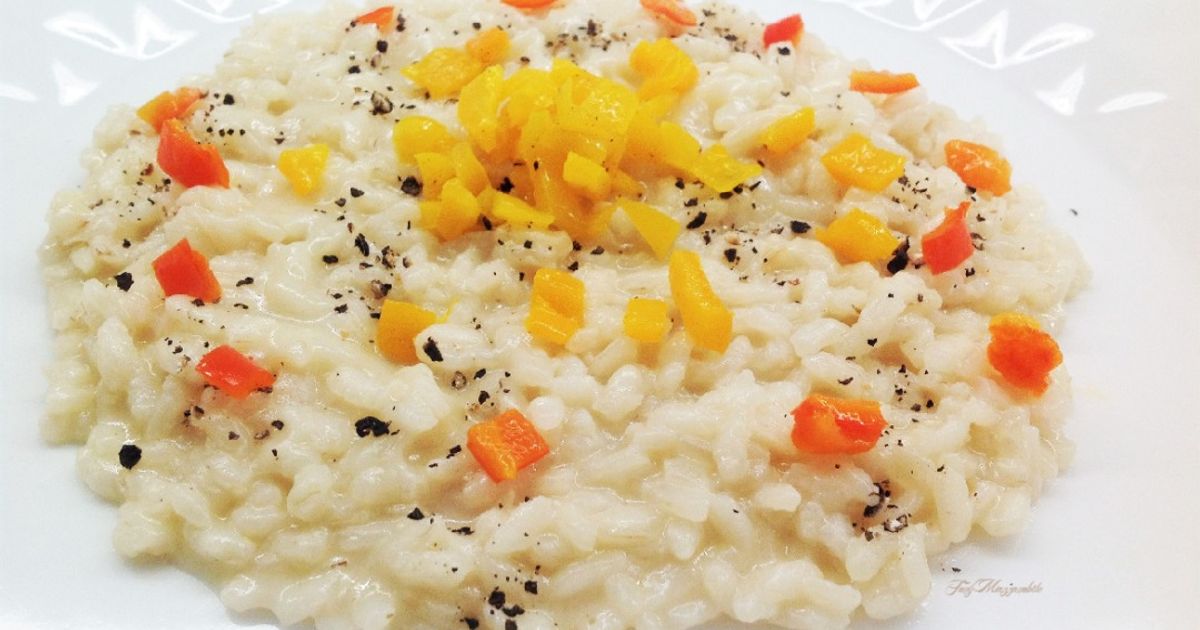 Ricetta Risotto Con Salsa Di Gorgonzola E Mini Peperoni di Tony ...