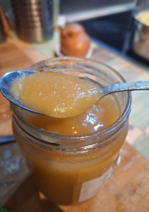 Une photo de Compote pomme vanille