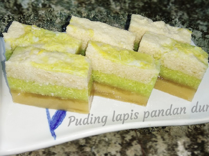 Cara Bikin Puding Lapis Pandan Durian Untuk Jualan