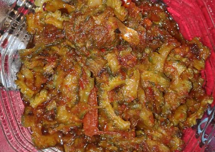 Resep Sambel pare no pait Anti Gagal