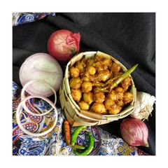 A picture of Masala chole.