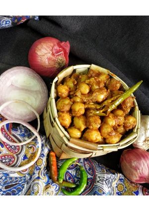 A picture of Masala chole.