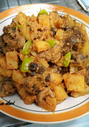 Foto resep Sambel goreng ati, kentang & pete