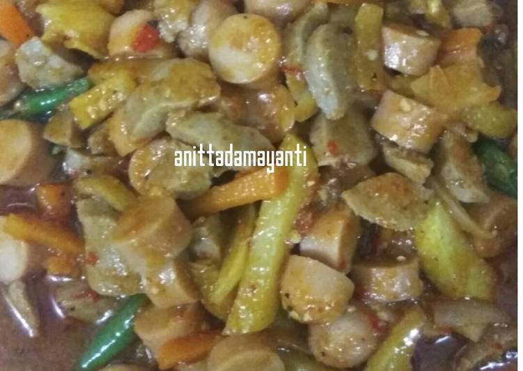 Recipe: Delicious Bakso Pedas Manis