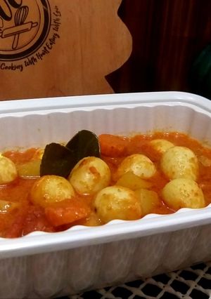 Foto resep 271.Kentang Telur Puyuh Kari Pedas(tanpa santan)