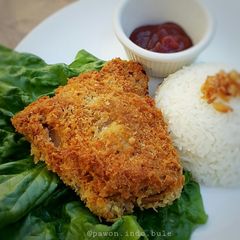 A picture of Oven Fried Chicken with taco seasoning.